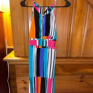 Geometric maxi dress